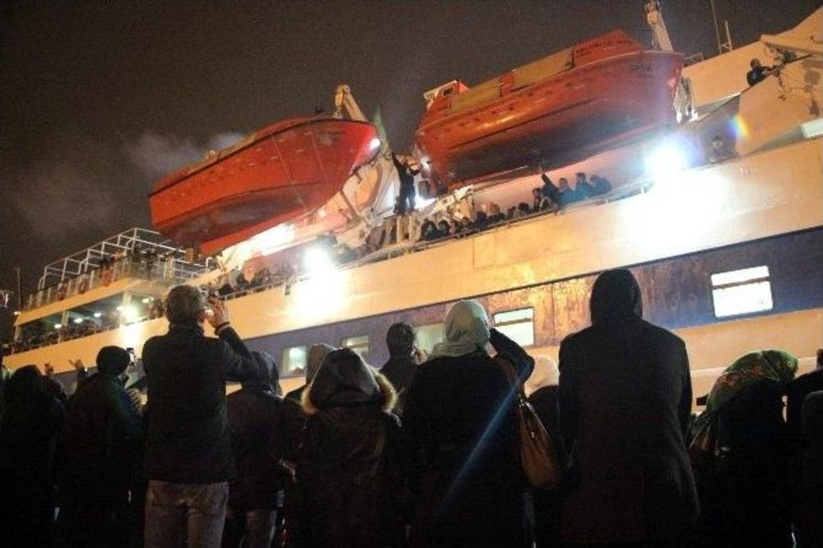 Mavi Marmara Gemisi Samsun&rsquo;dan &Ccedil;anakkale&rsquo;ye Uğurlandı