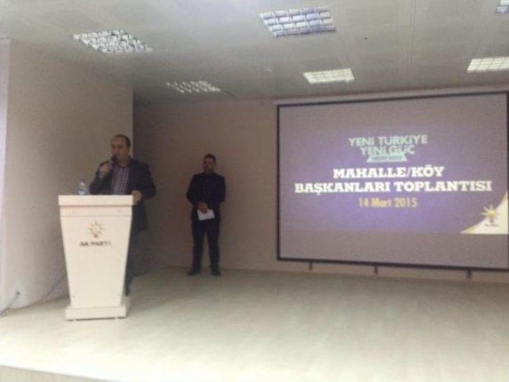 Milletvekili Bünyamin Özbek Ak Parti Mahalle Ve Köy Başkanları Toplantısına Katıldı G5