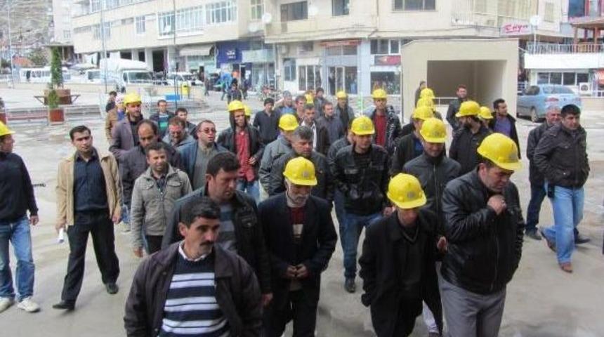 Ermenek&rsquo;Teki Facia Madeninin Kapatılmasıyla Işsiz Kalan Iş&ccedil;ilerden Tepki