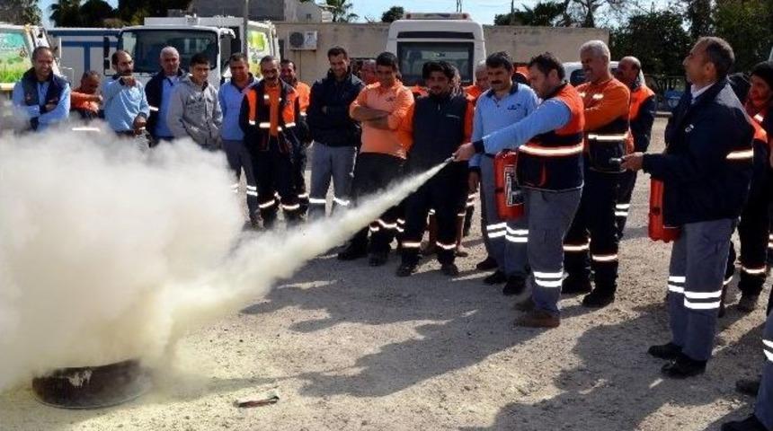 Akdeniz Belediyesi&rsquo;nden Yangın Tatbikatı
