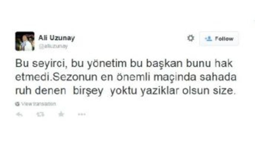 Trabzonspor Başkan Yardımcısı Uzunay'dan Futbolculara &Ccedil;ok Sert Eleştiri