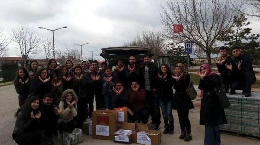 K&uuml;tahyalı Gen&ccedil;ler Ygs Malzemeleri Topladı