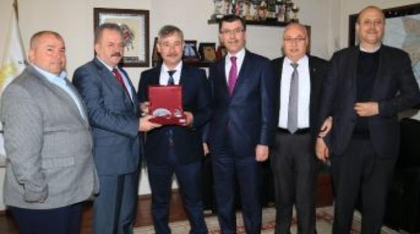 Mtso Başkanı Erbil&rsquo;den Başkan Yaralı&rsquo;ya Ziyaret