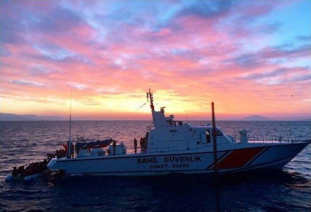 Bodrum’da Sahil Güvenlik Ekipleri 2 Mülteci Grubunu Kurtardı