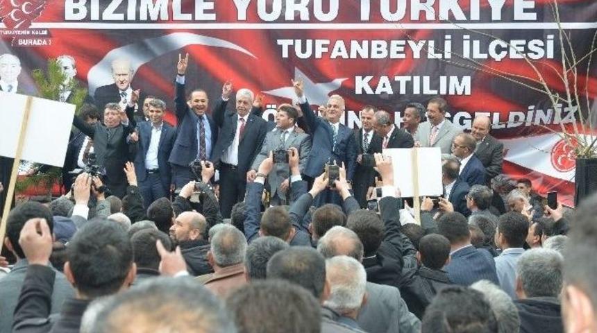 Tufanbeyli&rsquo;de Mhp&rsquo;ye Katılım