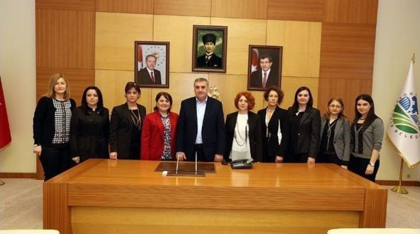 Başkan To&ccedil;oğlu, Satso Girişimciler Kurulu &Uuml;yeleri İle Bir Araya Geldi