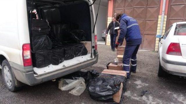 Aksaray'da 22 Bin Paket Kaçak Sigara Ele Geçirildi