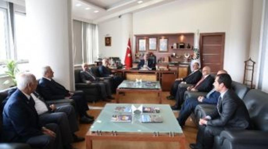 Şehit Ve Gazi Derneklerinden Belediye&rsquo;ye Ziyaret