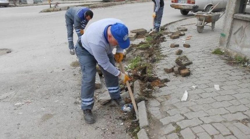 Eskişehir&rsquo;de Kaldırım Onarım &Ccedil;alışması