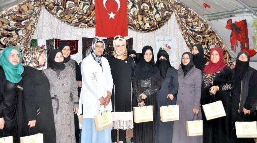 Suriyeli Kadınlar Belediye Başkanın Eşi Ayşe Nur Ayhan&rsquo;ı Ağırladı