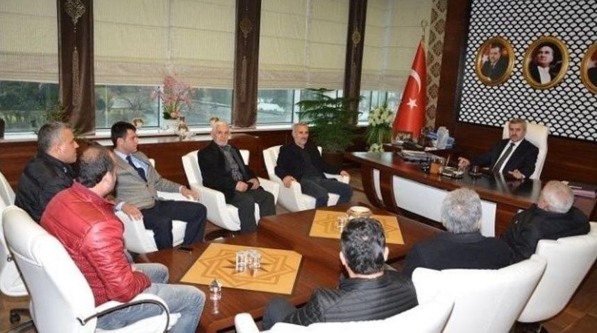 Başkan Baran Amat&ouml;r Spor Kul&uuml;b&uuml; Temsilcilerini Ağırladı