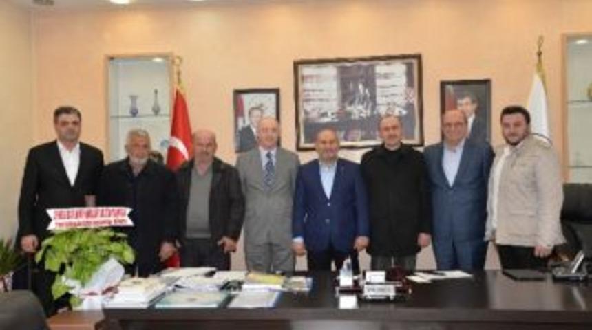 Başkan P&uuml;sk&uuml;ll&uuml;ye Batum Derneğinden Ziyaret