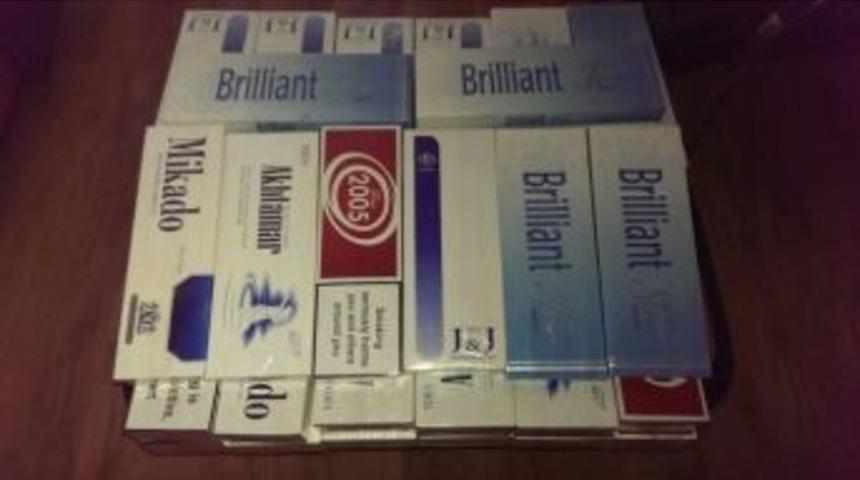 Suriyelinin Valizinde 420 Paket Ka&ccedil;ak Sigara