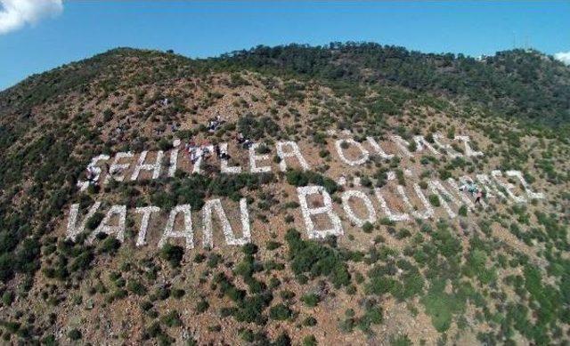 Öğrenciler 'şehitler Ölmez, Vatan Bölünmez' Yazısını Yeniledi