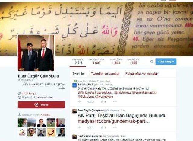 Ak Parti Siirt İl Başkanı nın Erdoğan Tweeti: Halife Geliyor Hazır Olun 1