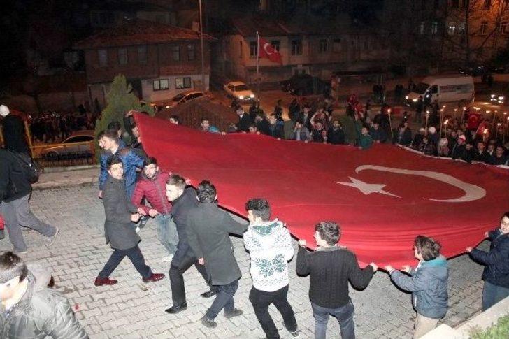 Kastamonu’da Çanakkale Şehitleri İçin Saygı Yürüyüşü G3