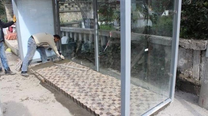 Kozlu&rsquo;da Duraklar Yenileniyor