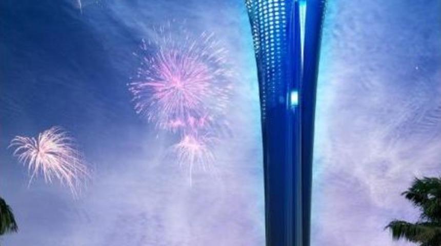 T&uuml;rkiye'nin Eyfel'i Expo Kulesi 100.7 Metreye Y&uuml;kseldi