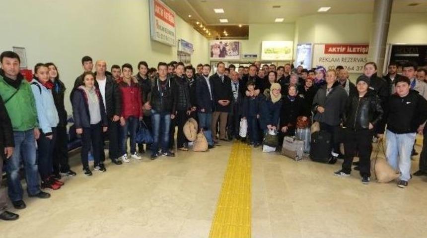 Mavi Marmara Yolcuları Samsun&rsquo;a D&ouml;nd&uuml;