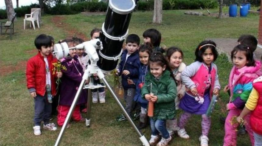 Adana'da G&uuml;neş Tutulması Uyarmer'den Izlendi