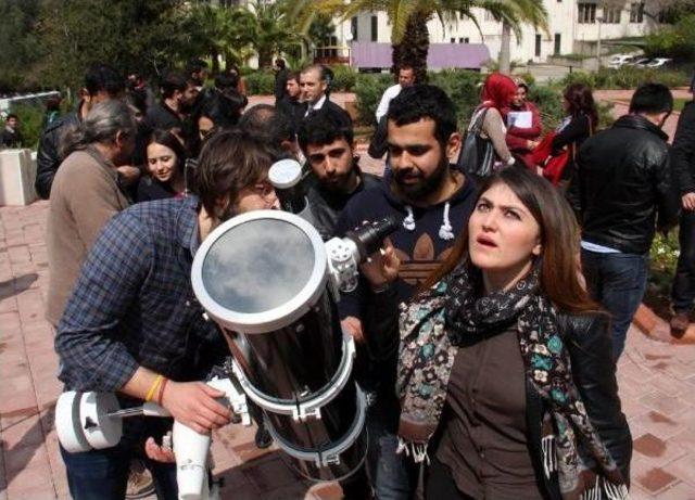 Adana da G&uuml;neş Tutulması Uyarmer den Izlendi 2