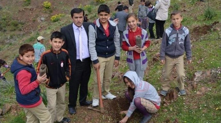 Ortaca&rsquo;da &Ouml;ğrenciler Bin Fidanı Toprak İle Buluşturdu