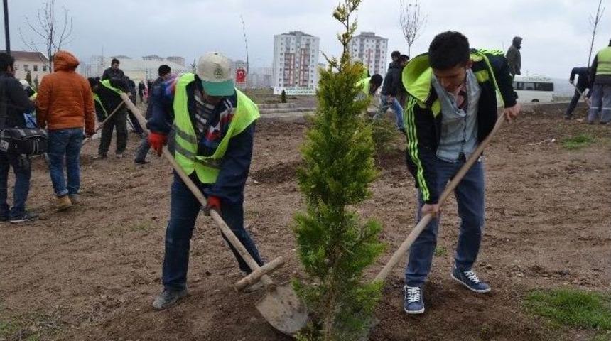 Er&uuml;&rsquo;ye &lsquo;daha Yeşil Kamp&uuml;s&rsquo; İ&ccedil;in 100 Fidan Dikildi