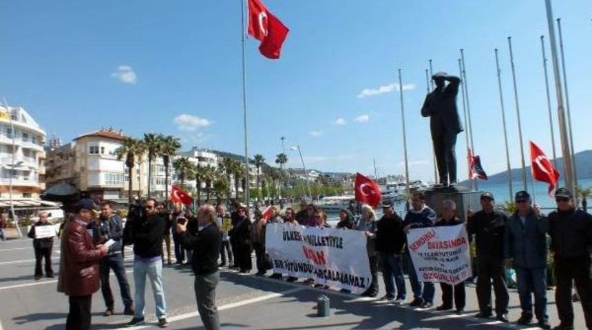 Emekli Askerlerden 'sessiz &Ccedil;ığlık' Eylemi