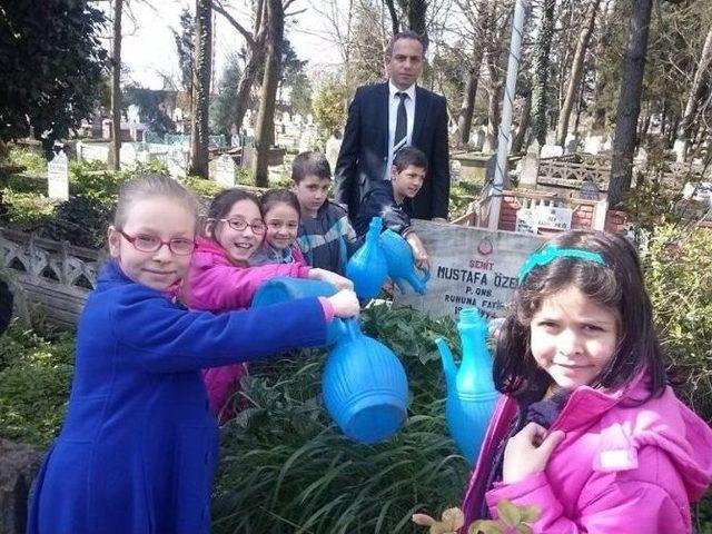 &Ouml;ğrenciler&rsquo;den Şehitler G&uuml;n&uuml;nde Anlamlı Ziyaret 2