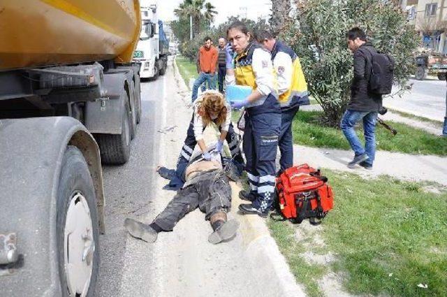 Tır ın &Ccedil;arptığı Dilenci Yaşamını Yitirdi 1
