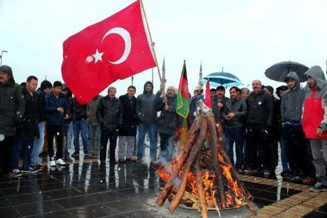 Kayseri’De Kar Altında Nevruz Coşkusu