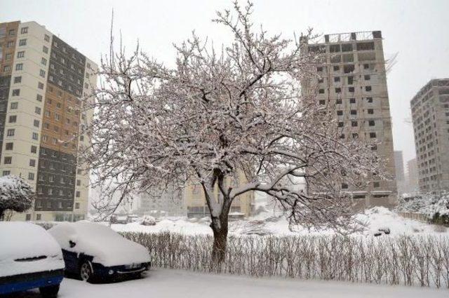 Kayseri’De Yoğun Kar Yağışı