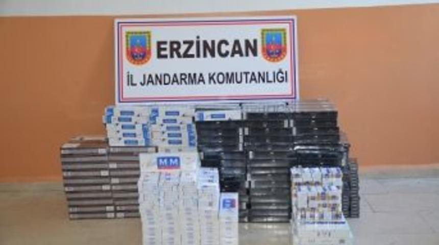 Erzincan&rsquo;da 5 Bin 806 Paket Ka&ccedil;ak Sigara Ele Ge&ccedil;irildi