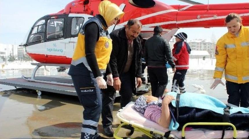 (&ouml;zel Haber) Kar Engeline Hava Ambulanslı &Ccedil;&ouml;z&uuml;m