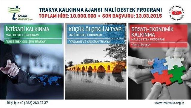 Trakyaka 2015 Yılı Mali Destek Programı Talebi 132,5 Milyon Tl’ye Ulaştı