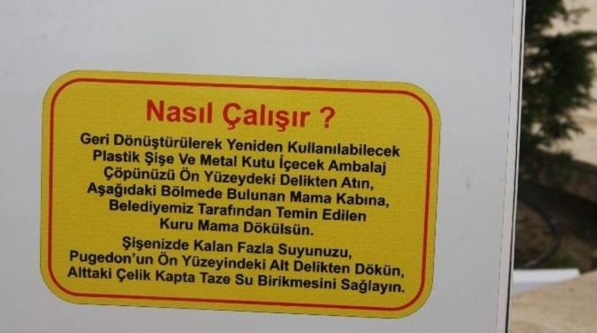 Didim&rsquo;de Sokak Hayvanları İ&ccedil;in Mamamatikler Yerlerine Konuldu