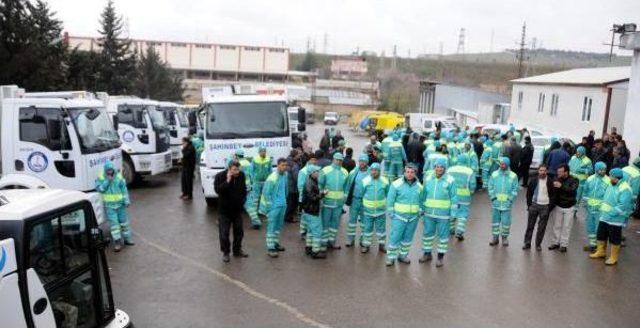 Gaziantep’Te Temizlik Işçileri Iş Bıraktı