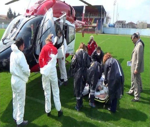 Zatürre Hastası Hava Ambulansıyla Nakledildi