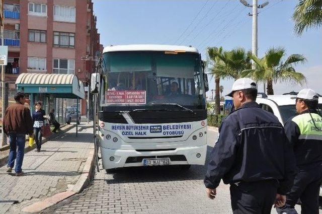 Tarsus’ta Toplu Taşıma Araçlarına Polisli Tedbir