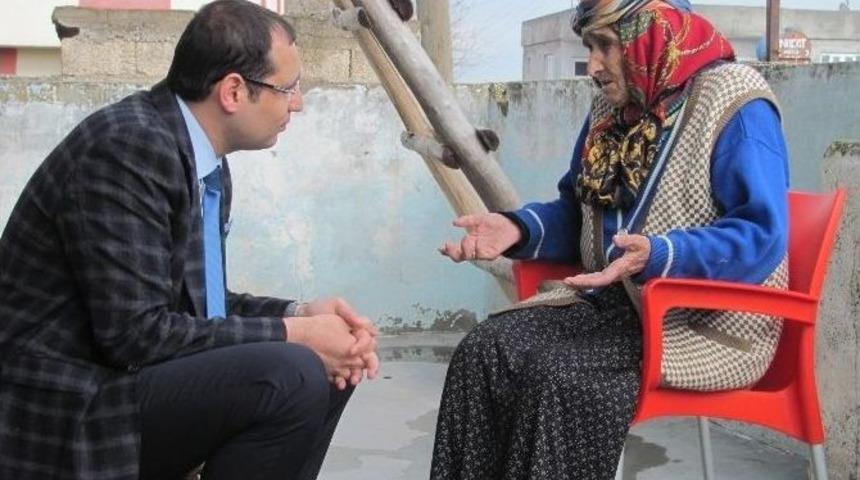 Araban Kaymakamı Karabektaş, Yaşlıları Ziyaret Etti