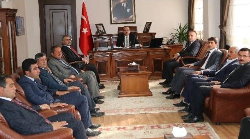 Muhtarlardan Vali Canbolat&rsquo;a Ziyaret