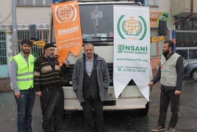 Kayseri’den, Suriye’ye Yardım Eli Uzandı