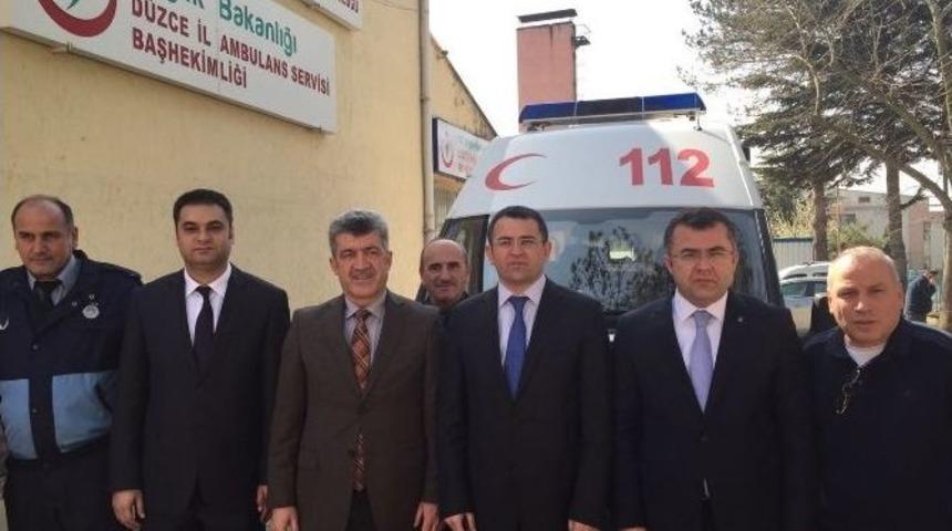 Yığılca&rsquo;ya Ambulans Hibe Edildi