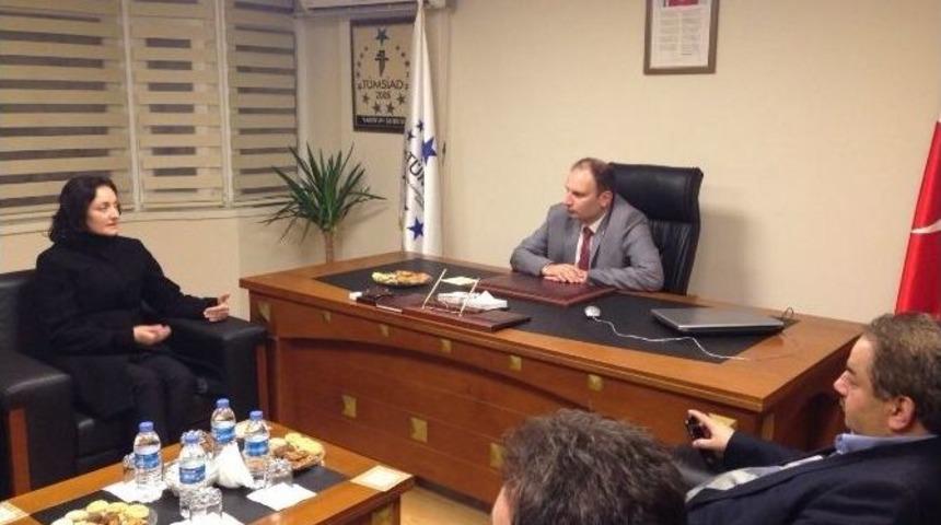 Emine Kara&ccedil;uha Yılmaz&rsquo;dan T&uuml;msiad&rsquo;a Ziyaret