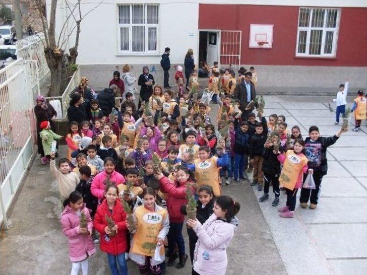 Ayvalık’ta Öğrenciler Ağaç Dikerek Orman Sevgisini Öğrendi G3