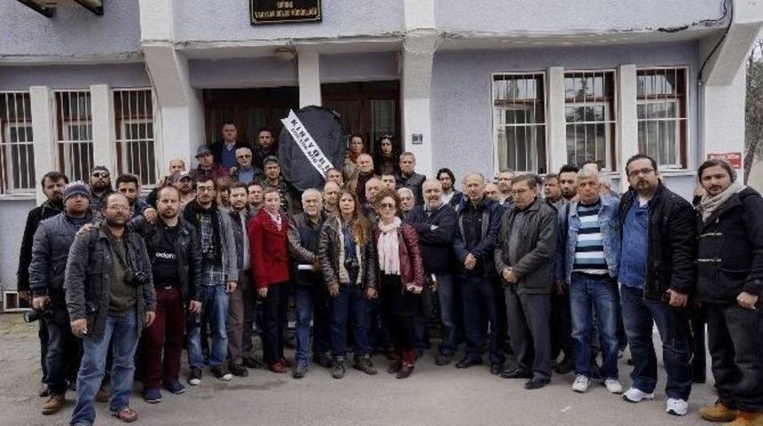 Edirne&rsquo;de Basın Derneklerinden &rsquo;akreditasyon&rsquo; Eylemi
