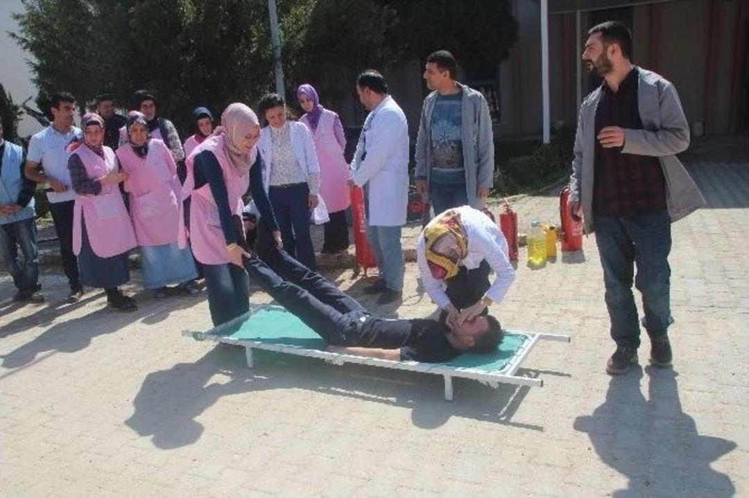 Bilecik&rsquo;teki Fabrikada Yangın Tatbikatı