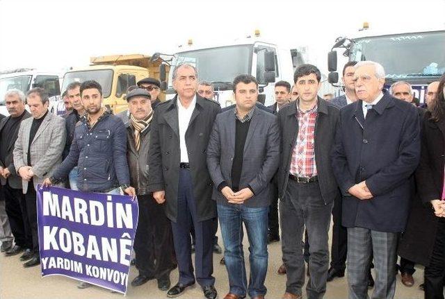 Mardin’den Kobani’ye Yardım Konvoyu Yola Çıktı