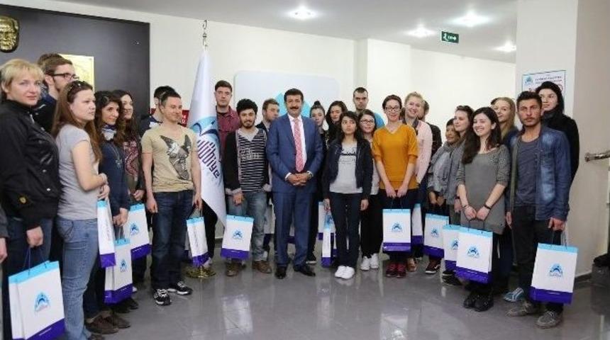 Barışın Par&ccedil;alarından Başkan Ekinci&rsquo;ye Ziyaret