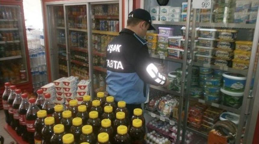 Uşak Zabıtası 7 Bin 135 &Uuml;r&uuml;n&uuml; İmha Edildi